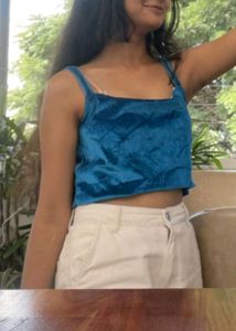 Blue Velvet Cami Top