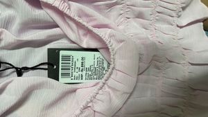 Pink Smocked Puff Sleeve Top