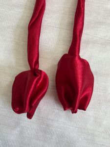 2-Piece Satin Scrunchie with Hanging Tulip– Elegan