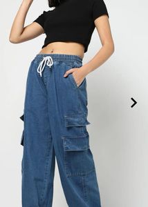 Denim Cargo Pant