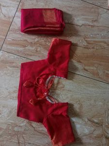 Saree With Stitched Blouse New