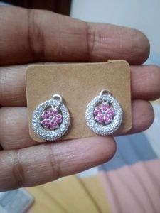 92.5 Silver Cute Floral Earrings