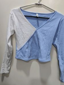 Blue N White Tshirt
