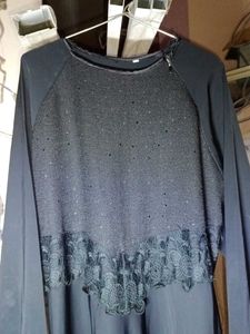 Black Nida Silk Abaya