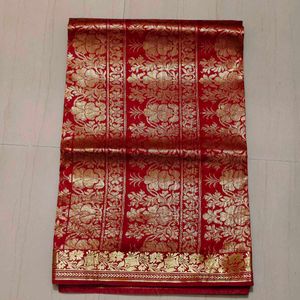 Elegant Red Silk Saree