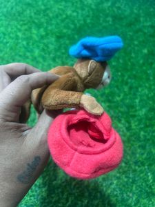 CROCODILE CREEK PLUSH 5" MONKEY WITH HATS "CAPS