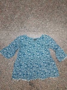 Floral Print Girls Top