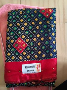 Pongal Special Saree with Blouse