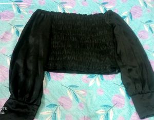 Black Off-Shoulder Top