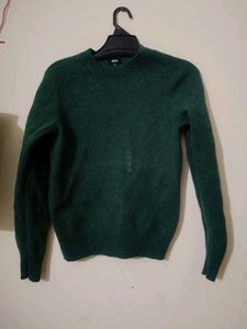 Green Wool Blend Sweater