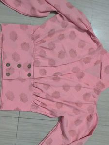 Ladies Peach Cord Set  Like New