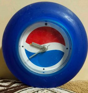 Vintage Pepsi Wall Clock With ⏰ Alarm