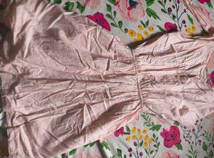 Cream Button-Down Shirt and Mini Dress combo