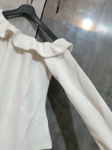 Sexy White One Shoulder Top
