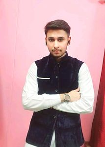 Stylish Blue Velvet Waistcoat