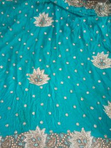 Heavy work Bridal Wear Saree used twice.
