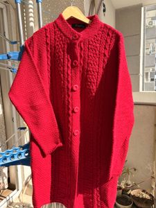 Red Knitted Cardigan