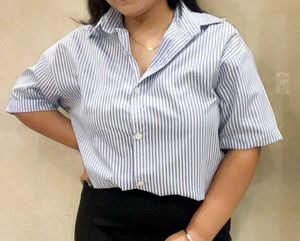 Striped Button-Down Shirt