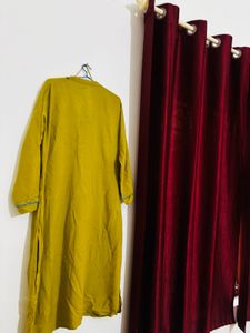 Elegant Olive Green Kurta
