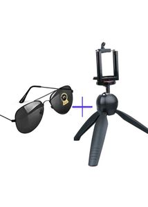 Tripod Support And Sunglasses For Men