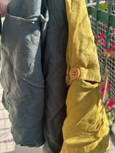 Yellow Tank and Green Shorts Set