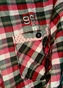 Pink &amp; Grey Checkered Shirt