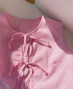 Cute Pink Striped Top