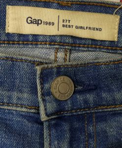 A ripped n patch jeans