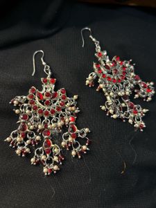 Red Stone Earrings ONLY ₹119