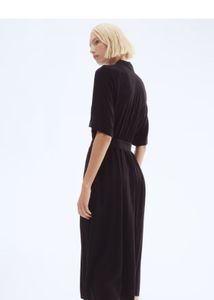 TIE-BELT SHIRT DRESS