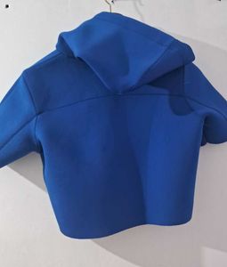 Blue Kappa Cropped Hoodie