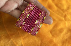 Pink Bangle Set