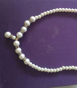 Vintage Pearl &amp; Rhinestone Necklace