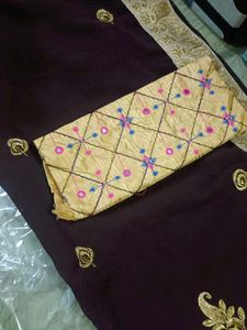 New Saree With Blouse