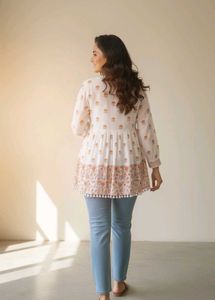 Floral Print Tunic Top