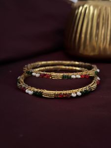 Festive Beaded Bangles