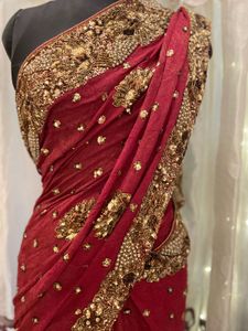 Elegant Maroon Aishwarya rai&#39;s inspo