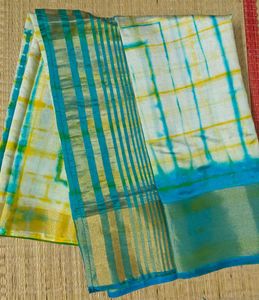 Gorgeous Tie-Dye Blue Saree