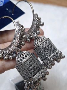 Oxidized Earrings Set