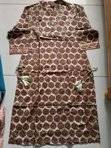 Olive Xxl Kurti Pant Set