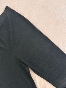 ✨Black glitter flared pant from H&amp;M Size S✨