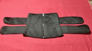 Black Zip Up Compression Waist Trainer Size M