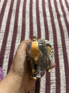 Wooden Handcrafted Elephant Decor Piece