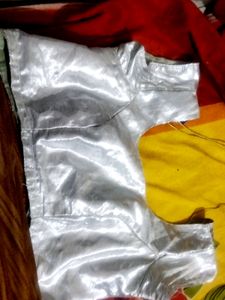 Woman Silver Blouse