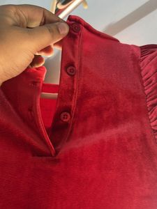 H by Hamleys Infants Girls Red Solid Full Sleeves