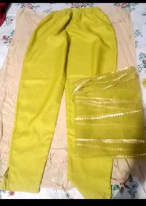 Yellow Kurta with Pants &amp; Dupatta