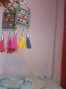 Colorful Tassel Earrings
