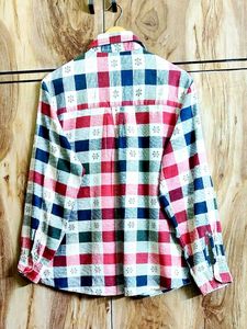 Check Design Cotton Shirt Size-42