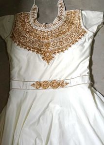Elegant White Ethnic Gown