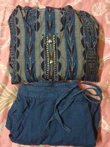 Sambalpuri  Print Kurti Set